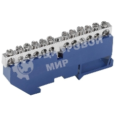 Шина нулевая на DIN-изол. Ni ШНИ-6х9-12-Д-С IEK YNN10-12-D-K07-N