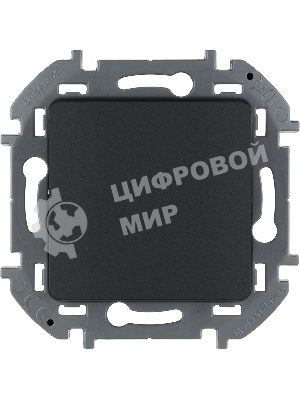 Выключатель 1-клавишный 10AX 250 В антрацит