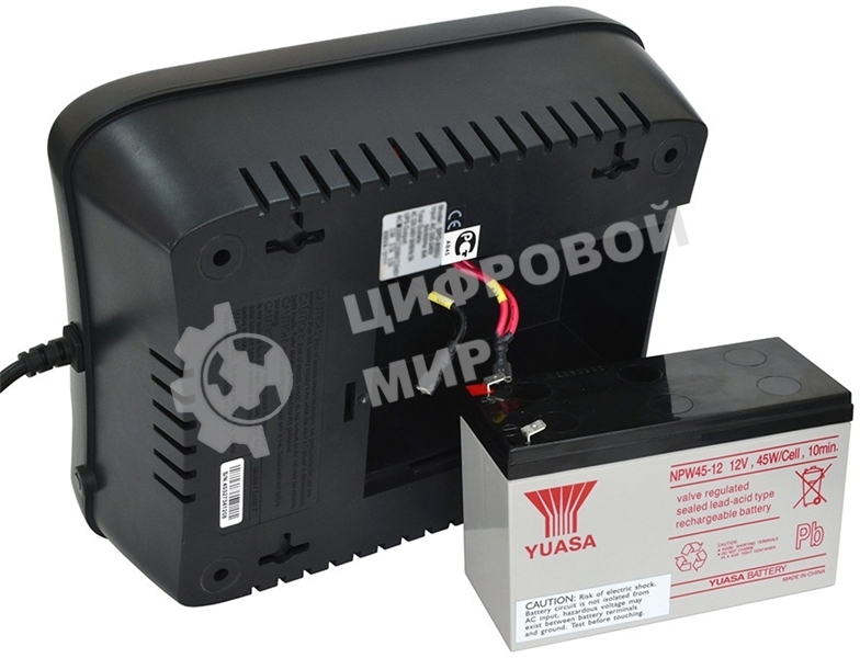 Источник бесперебойного питания Powercom Back-UPS SPIDER, Line-Interactive, LCD, AVR, 900VA/540W, Schuko, USB, black (1456263)