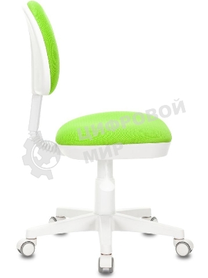 Кресло детское Бюрократ KD-3 салатовый TW-18 крестов. пластик белый
