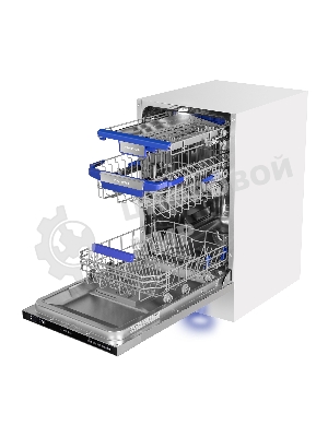 Встраиваемая посудомоечная машина Maunfeld MLP45230, белый, 44.8 см, 10 компл., 47 дБ, класс A++