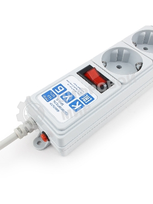Сетевой фильтр POWER CUBE 1,9 м.* 5 розеток, серый