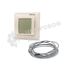 Терморегулятор сенсорный программируемый Rexant RX-421H, бежевый, совместим с Legrand серии Valena