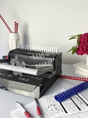 Переплетчик Heleos БП-22 A4/перф.13л.сшив/макс.500л./пластик.пруж. (6-51мм)