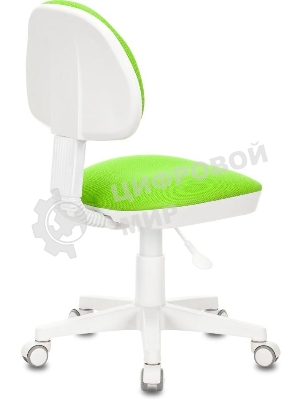 Кресло детское Бюрократ KD-3 салатовый TW-18 крестов. пластик белый