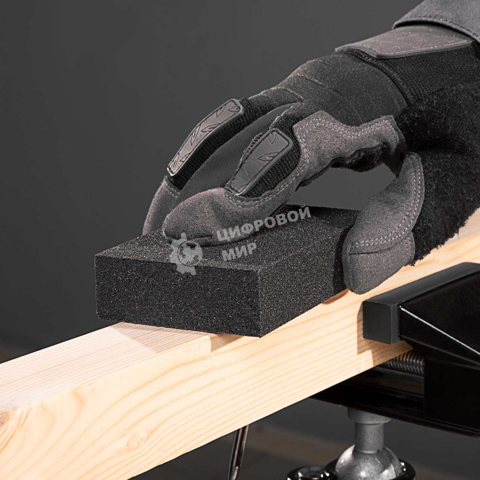 Губка для шлифования Matrix, 100 х 70 х 25 мм, мягкая, P 80