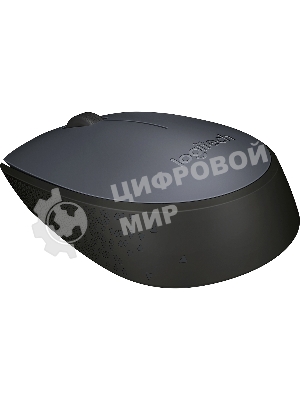 Мышь беспроводная Logitech M170 черный/темно-серый, 1000 dpi, радиоканал, USB, кнопки - 3