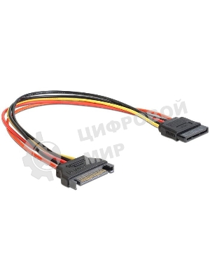 Удлинитель кабеля питания SATA Cablexpert CC-SATAMF-02, 15pin(M)/15pin(F), 50 см