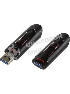 Флешка USB Sandisk CZ600 Cruzer Glide (SDCZ600-032G-G35), 32Gb, USB 3.0, R/W 100/20, черный