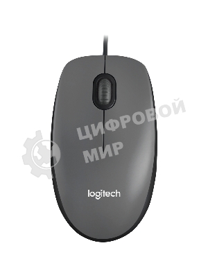 Мышь проводная Logitech M90 черный/серый, 1000 dpi, USB, кнопки - 3