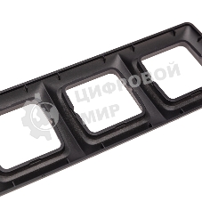 Рамка Kranz 3-я DEA горизонтальная черный Металлик