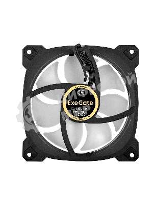 Вентилятор для корпуса ExeGate EX12025H6PSU-PWM.ARGb черный, 120 мм, 1200 об/мин, 33 дБ, 6 pin