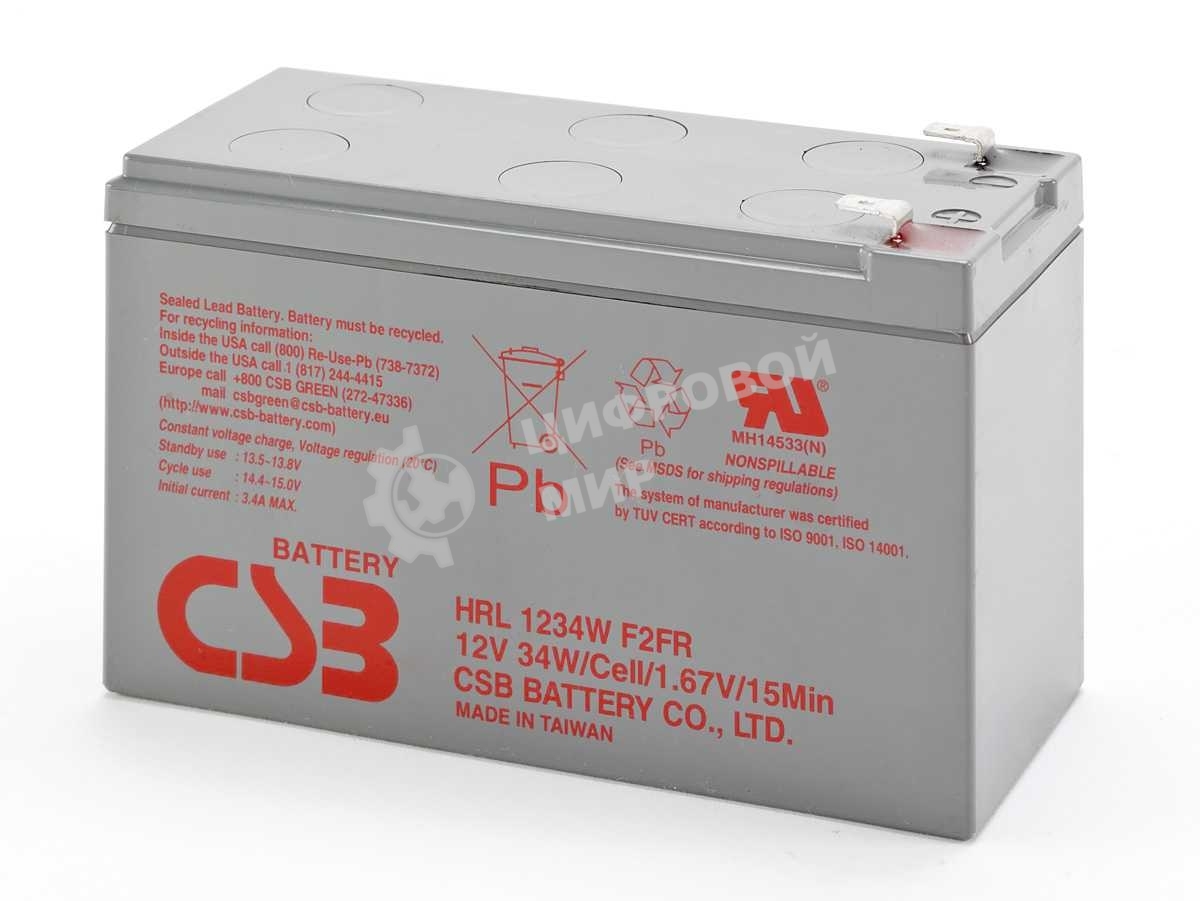 Батарея для ИБП CSB HRL 1234W (12V, 9Ah)