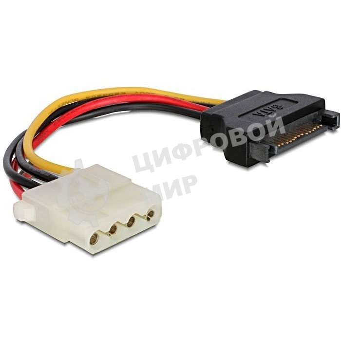 Кабель питания SATA Cablexpert CC-SATA-PS-M, 15 см, sata 15pin/molex 4pin, пакет