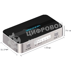 Переключатель (switch) 3x1 Vention HDMI v1.4 Переключатель (switch) 3x1 Vention HDMI v1.4