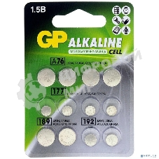 Набор алкалиновых пуговичных батареек GP ACM02F-2CR12 120/1440 - 12 шт. в блистере