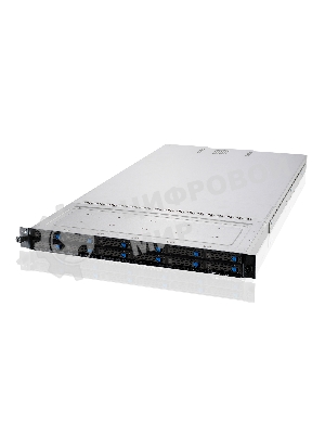 Серверная платформа ASUS RS720-E11-RS12U, 2U, 2 x LGA4677, 32 DIMM DDR5, 12=8 x NVMe/SAS*/SATA + 4 NVMe/SATA hs, 2 x M.2 slot, 2 x 10Gbe (X710) RJ45 port,Up to 8 slots PCIe 5.0, 1 x OCP 3.0, 1+1 1600W