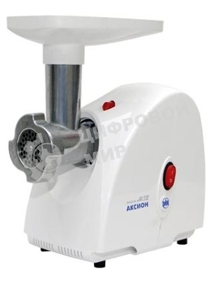 Мясорубка электрическая Аксион М32.02 белый, 1500 Вт, 1.7 кг/мин, защита от перегрузки, насадки - 5