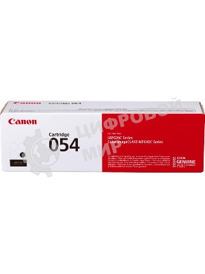 Картридж лазерный Canon 054 BK 3024C002 черный (1500 стр.) для Canon MF645Cx/MF643Cdw/MF641Cw/LBP623Cdw/621Cw