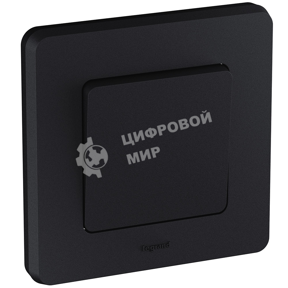 Выключатель 1-клавишный 10AX 250 В антрацит