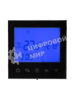 Терморегулятор с автоматическим программированием и сенсорными кнопками Rexant R100B черный