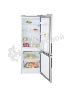 Холодильник Бирюса Б-M6034 металлик двухкамерный 210/85л морозилка снизу