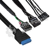 Компьютерный корпус Minitower ExeGate EX291148RUS BAA-105U2-01-AA500 (mATX, БП AA500 с вент. 8см, 2*USB+2*USB 3.0, аудио, черный)