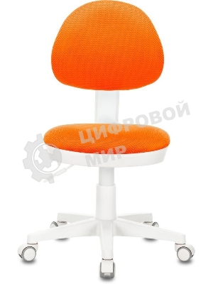 Кресло детское БЮРОКРАТ KD-3, на колесиках, ткань, оранжевый kd-3/wh/tw-96-1