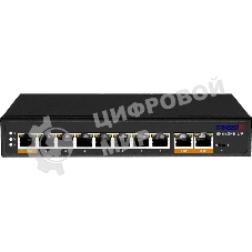 Коммутатор Trassir TR-NS1110-120-8POE неуправляемый