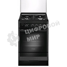 Плита газовая Gefest ПГ 5300-03 0046 черный, конфорок 4 шт, духовка 52 л, 50 см x 85 см x 58.5 см
