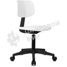 Кресло детское Бюрократ CH 200 белый пластик крестов. пластик