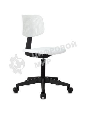 Кресло детское Бюрократ CH 200 белый пластик крестов. пластик