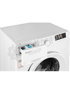 Стиральная машина Weissgauff WM 46106 Steam белый, загрузка фронтальная 6 кг, 1000 об/мин, класс: А+