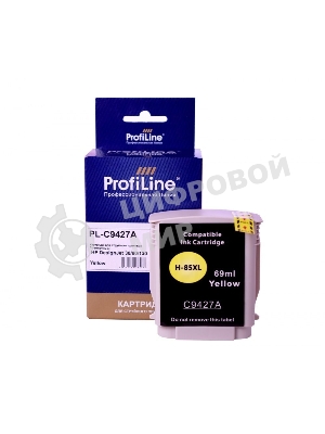 Картридж струйный ProfiLine PL-C9427A (№85) для принтеров HP DesignJet 30/90/130 с чернилами Yellow