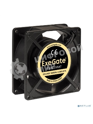 Вентилятор для корпуса ExeGate EX09225SAT черный, 92 мм, 2450 об/мин, 31 дБ
