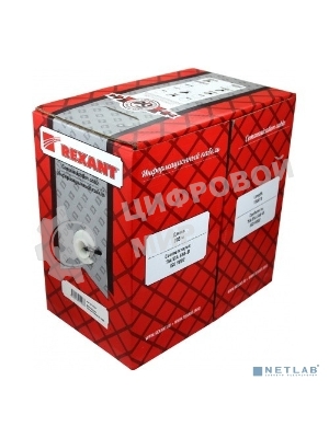 Кабель витая пара Rexant FTP 2PR 24AWG, cat.5e наружный (OUTDOOR) (бухта 305 м)