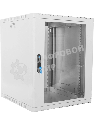 Шкаф ЦМО телекоммуникационный настенный сварной 12U (600 350) съемные стенки, дверь стекло