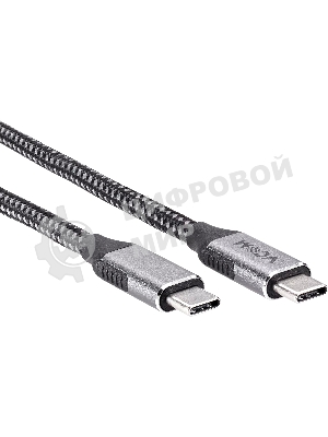 Кабель VCOM USB3.2 Gen2X2, CM->CM, 20Gbs, 100WT, 4KX60Hz, All shell, 1,5 м