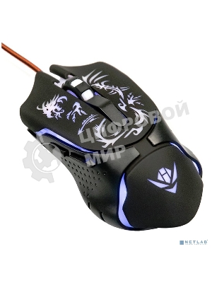 Мышь проводная Nakatomi MOG-25U черный, 2400 dpi, USB, кнопки - 6