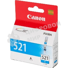 Картридж струйный CLI-521C (2934B004) голубой (535 стр.) для Canon Pixma iP3600, 4600, MP540,MP620, MP630, MP980