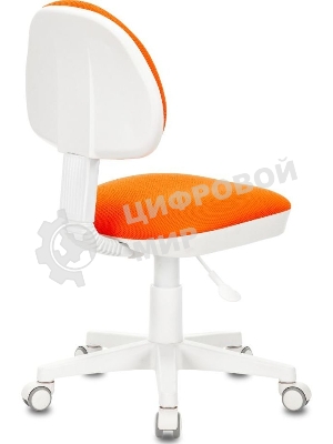 Кресло детское БЮРОКРАТ KD-3, на колесиках, ткань, оранжевый kd-3/wh/tw-96-1