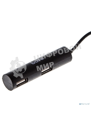 Разветвитель USB 2.0 Buro BU-HUB4-0.5R-U2.0 4порт. черный