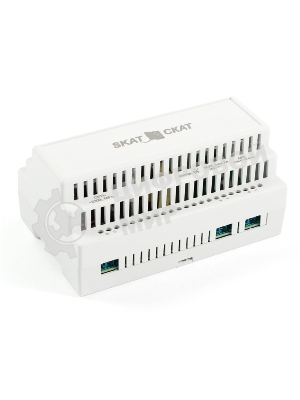 Источник бесперебойного питания SKAT-24-2,0 DIN 24В 2А пластиковый корпус под DIN рейку 35 мм SKAT-24-2,0 DIN power supply 24V 2A plastic case for 35 мм DIN rail