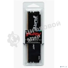 Оперативная память Kingston Fury Beast, DDR5, 32GB (1x32GB), 6000 MHz, CL36, с радиатором, черный