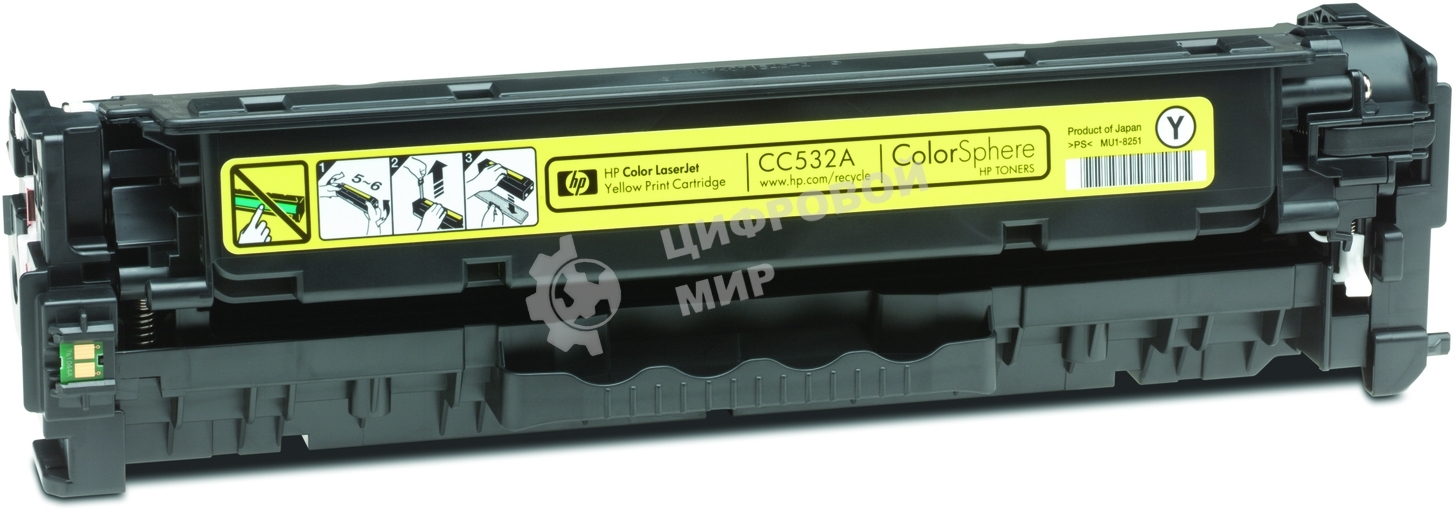 Картридж лазерный HP CC532A желтый для LJ CP2025/CM2320 2800стр.