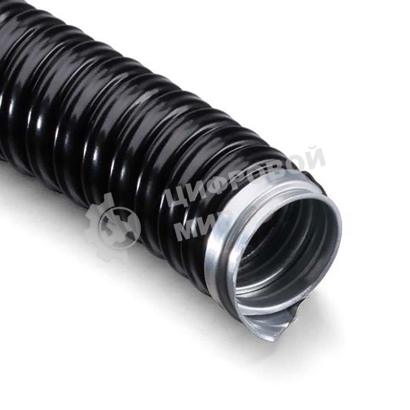 Металлорукав Rexant в ПВХ изоляции МРПИнг-38 (бухта 20 м/уп.) черный