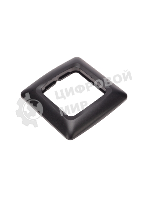 Рамка Kranz 1-я DEA горизонтальная черный металлик