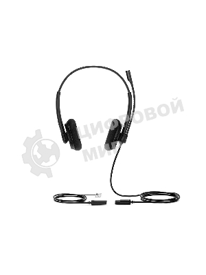 Гарнитура проводная YEALINK YHS34 Lite Dual Дуо, Проводная, HD звук, QD, RJ9, шт