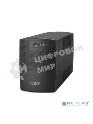 Источник бесперебойного питания CBR [UPS-TWP-101EJ-650] 650VA/390W, Schuko CEE 7 x2 outlets, LED, USB Type-B, RJ11/45 AVR, SEC, 12V/7Ah