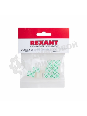 Площадка самоклеящаяся c клипсой под шлейф Rexant (ПКШ) 17х12 мм, упаковка 10 шт.